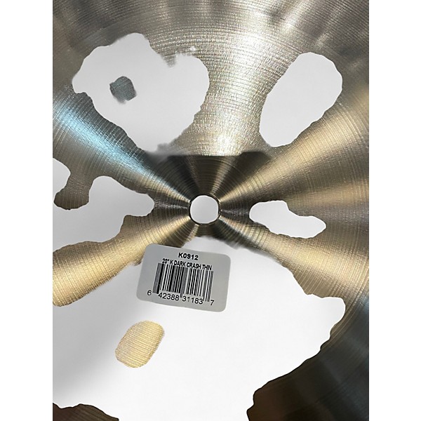 Used Zildjian 20in K Thin Dark Crash Cymbal