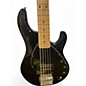 Used Sterling by Music Man STING RAY 5 Black Electric Bass Guitar