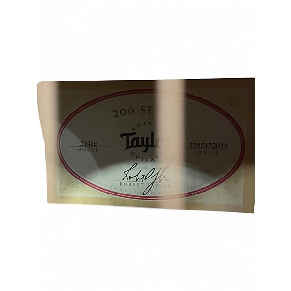 Used Taylor 214CE Natural Acoustic Electric Guitar