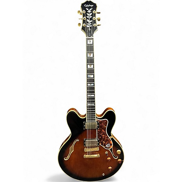 Used Epiphone Sheraton II Tobacco Sunburst Hollow Body Electric Guitar