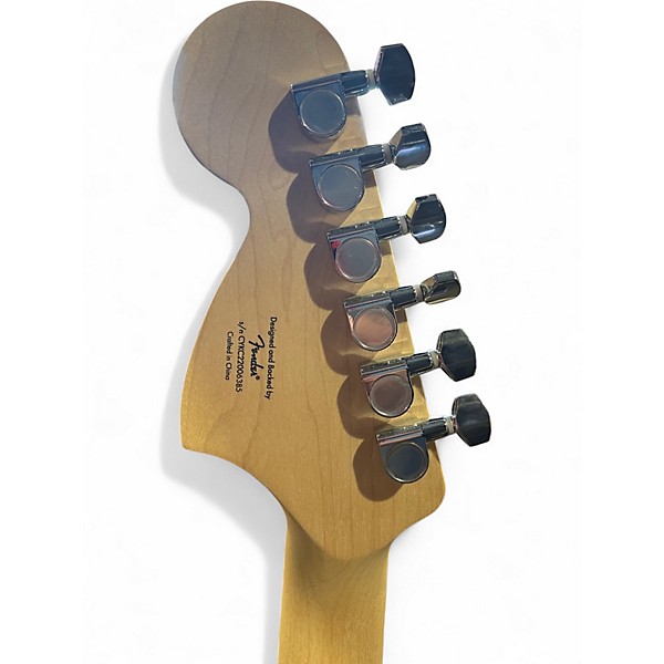 Used Squier HARD ROCK STRAT WHITE Solid Body Electric Guitar