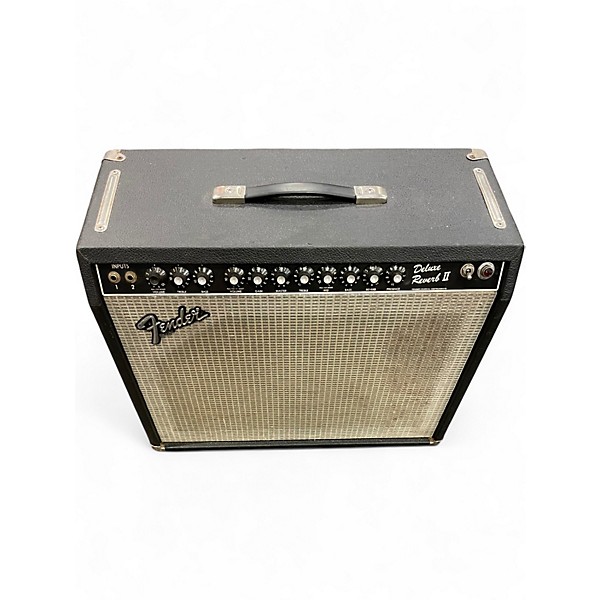 Vintage 1980s Fender Deluxe Reverb II Tube Guitar Combo Amp