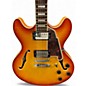 Used D'Angelico Premier DC Semi-Hollow Double Cutaway with Stop-Bar Tailpiec Dark Iced Tea Burst Hollow Body Electric Guitar