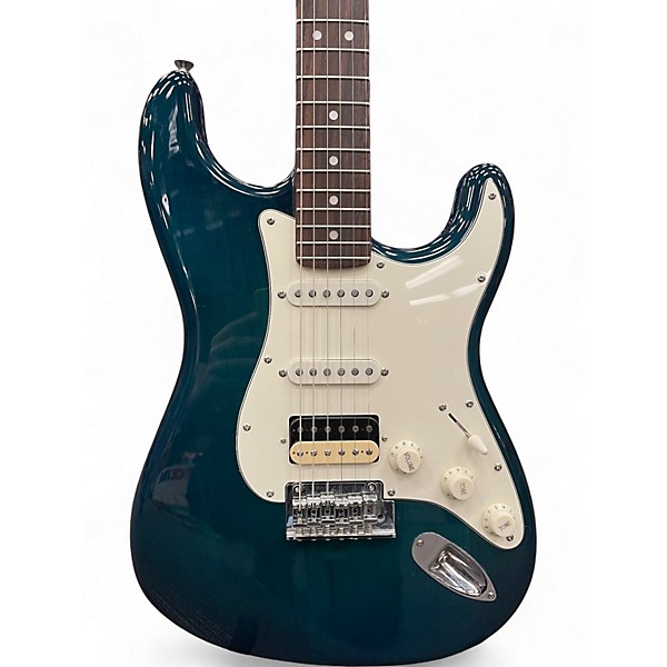 Used Donner Seeker Designer Series Aqua Green Solid Body Electric Guitar