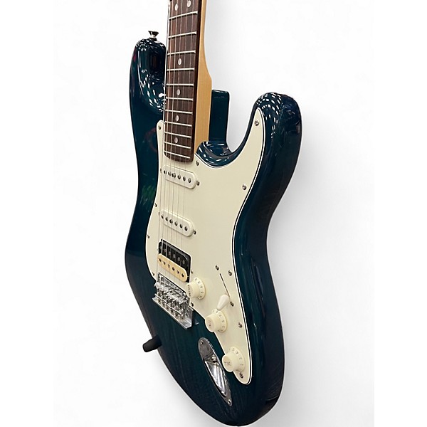 Used Donner Seeker Designer Series Aqua Green Solid Body Electric Guitar