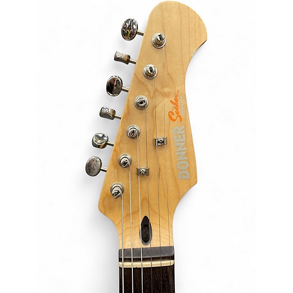 Used Donner Seeker Designer Series Aqua Green Solid Body Electric Guitar