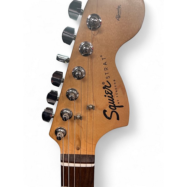 Used Squier Affinity Stratocaster Black Solid Body Electric Guitar