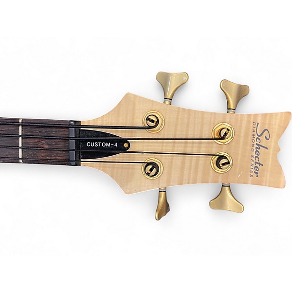 Used Schecter Guitar Research C4 Custom Stilleto satin natural Electric Bass Guitar