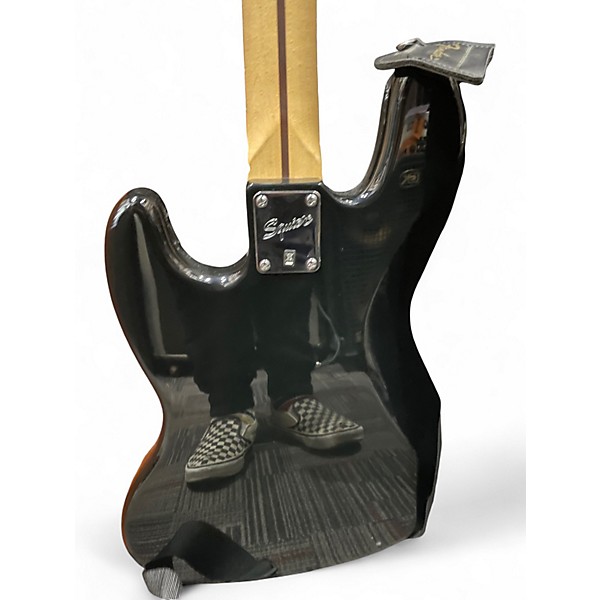 Used Squier J BASS Black Electric Bass Guitar