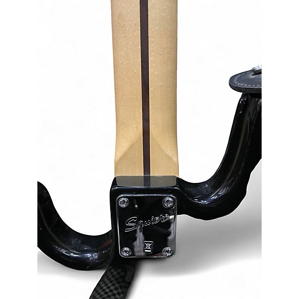 Used Squier J BASS Black Electric Bass Guitar