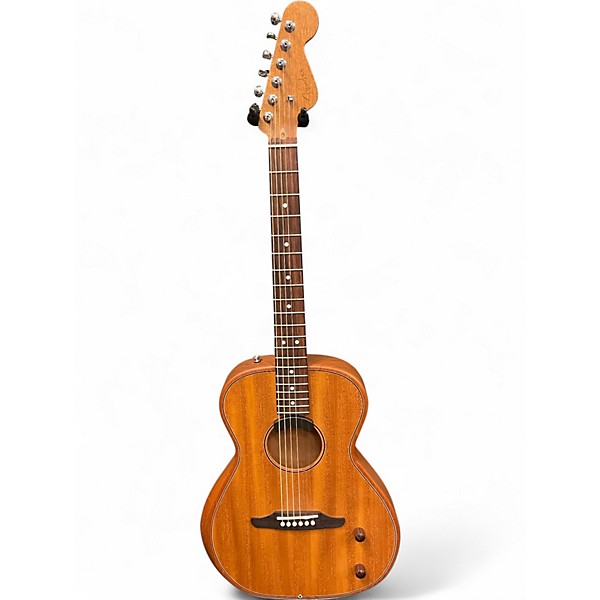 Used Fender Highway Parlor Mahogany Acoustic Electric Guitar