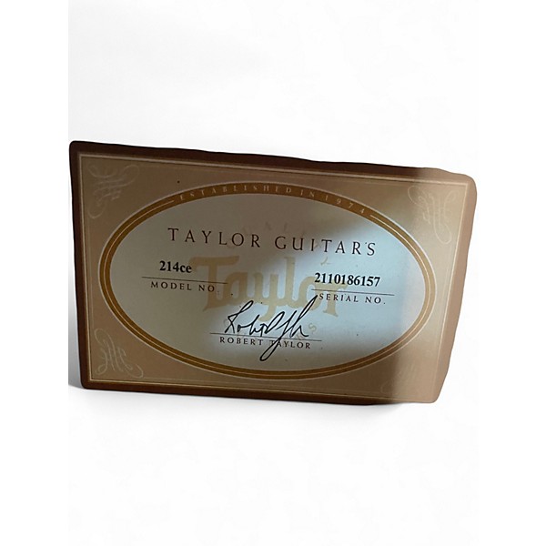 Used Taylor 214CE Natural Acoustic Electric Guitar