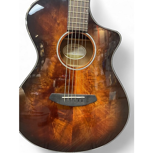Used Breedlove Pursuit Concert Brown Sunburst Acoustic Electric Guitar