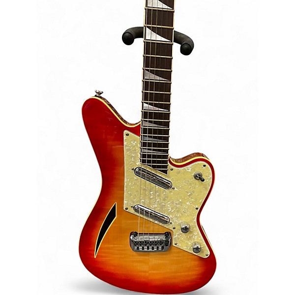 Used Charvel Surfcaster Cherry Sunburst Hollow Body Electric Guitar