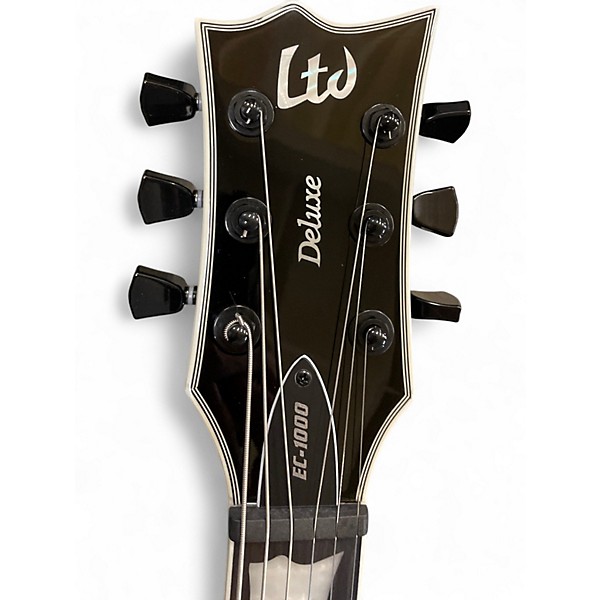 Used ESP LTD EC1000 Deluxe Black Solid Body Electric Guitar