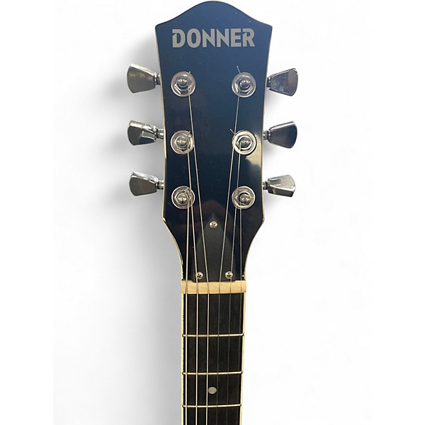 Used Donner LP STYLE Black Solid Body Electric Guitar