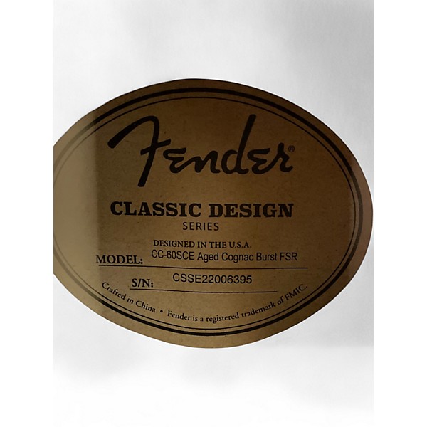 Used 2022 Fender CC60SCE 3 Color Sunburst Acoustic Electric Guitar