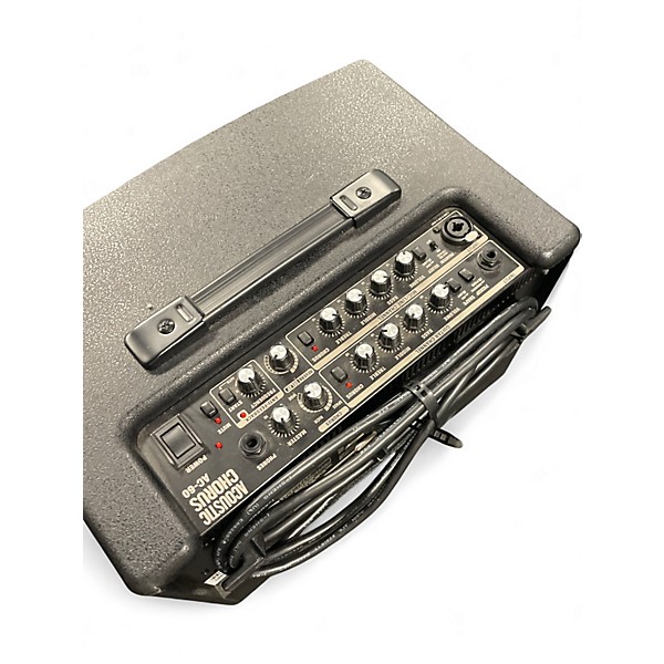 Used Roland AC60 60W 2X6.5 Acoustic Guitar Combo Amp