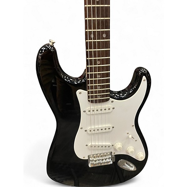 Used Squier Affinity Stratocaster Black and White Solid Body Electric Guitar