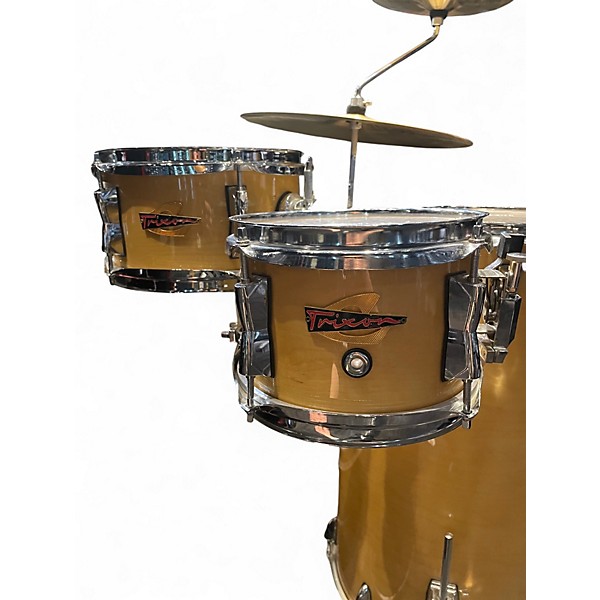 Used Trixon 3 Piece COCKTAIL KIT  NATURAL Drum Kit