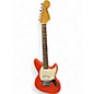 Used 2020s Fender Jagstang Fiesta Red Solid Body Electric Guitar thumbnail