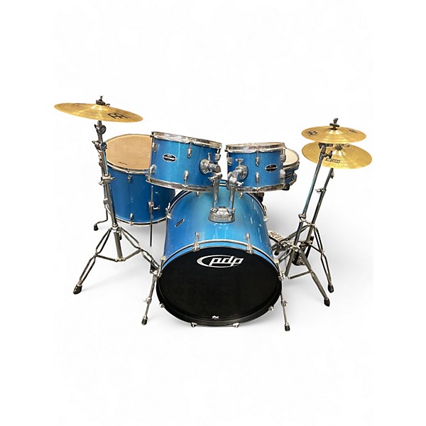 Used PDP by DW 5 Piece CenterStage Blue Sparkle Drum Kit