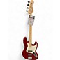 Used Squier Affinity Jazz Bass Candy Apple Red Electric Bass Guitar thumbnail