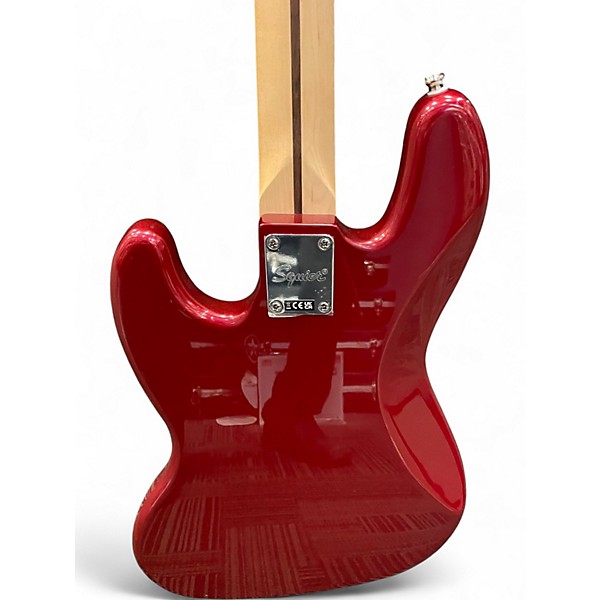 Used Squier Affinity Jazz Bass Candy Apple Red Electric Bass Guitar