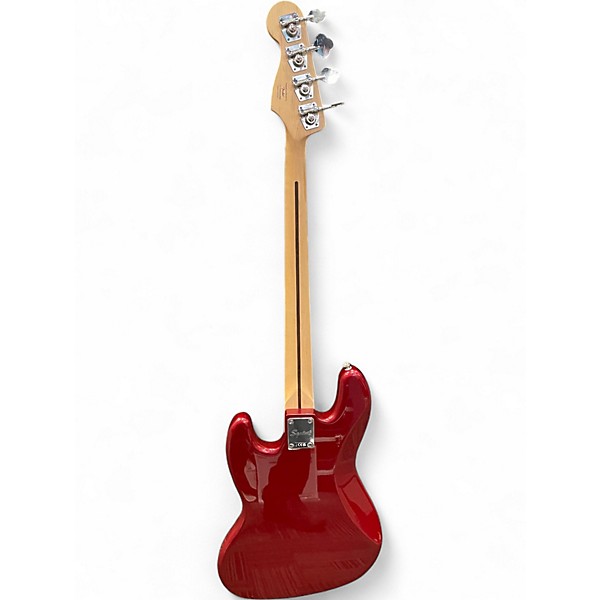 Used Squier Affinity Jazz Bass Candy Apple Red Electric Bass Guitar