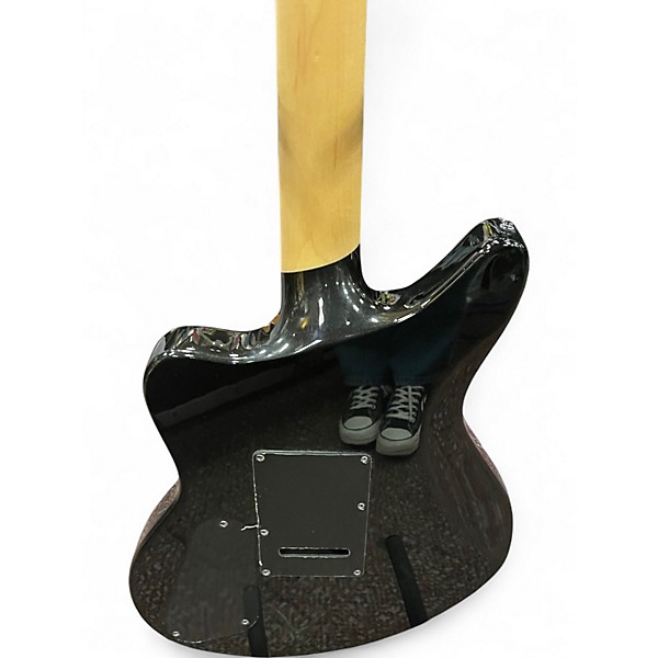 Used D'Angelico DELUXE BEDFORD BLACK SPARKLE Solid Body Electric Guitar