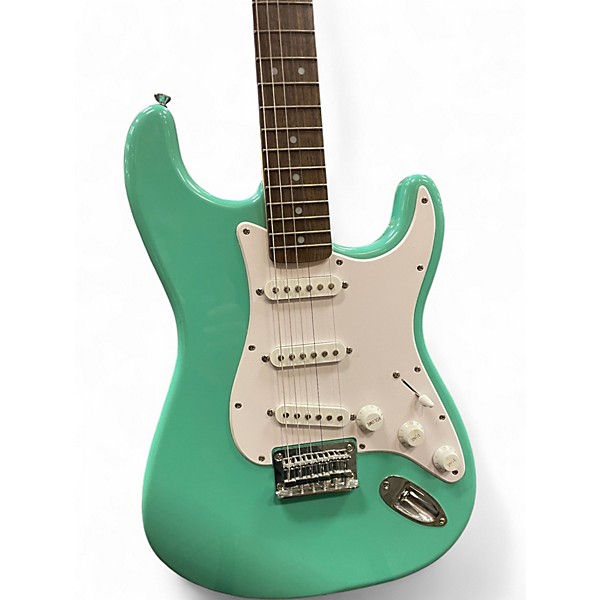 Used 2021 Squier Bullet Stratocaster Seafoam Green Solid Body Electric Guitar