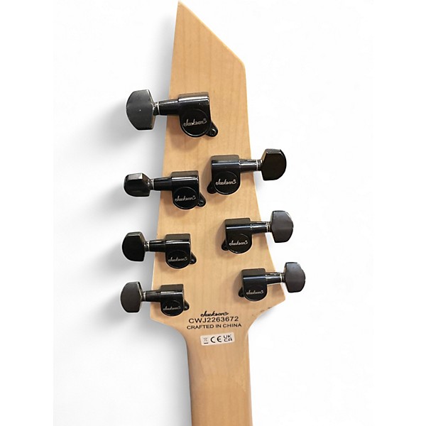 Used Jackson JS32-7 Dinky DKA 7 String Black Solid Body Electric Guitar