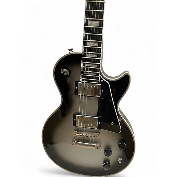 Used Epiphone Les Paul Custom Silverburst Solid Body Electric Guitar