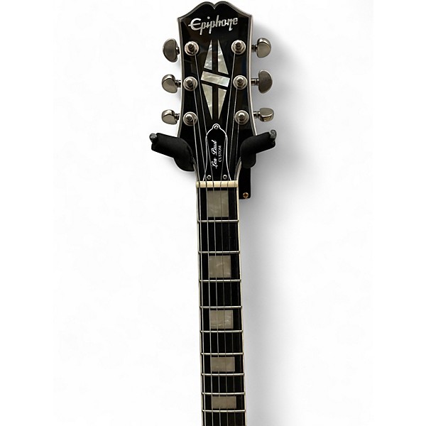 Used Epiphone Les Paul Custom Silverburst Solid Body Electric Guitar