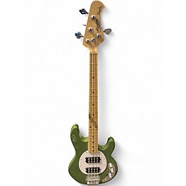 Used Sterling by Music Man Stingray Ray4 HH Olive Electric Bass Guitar