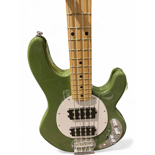 Used Sterling by Music Man Stingray Ray4 HH Olive Electric Bass Guitar