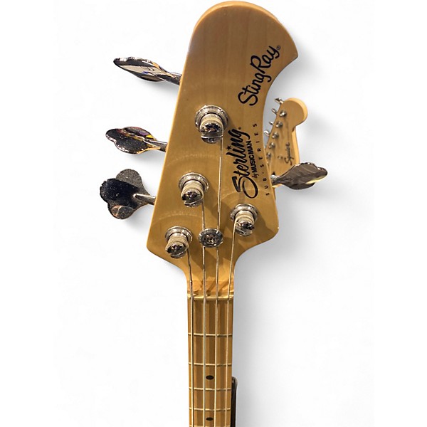 Used Sterling by Music Man Stingray Ray4 HH Olive Electric Bass Guitar