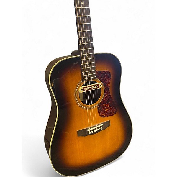 Used Guild D-140 3 Color Sunburst Acoustic Guitar
