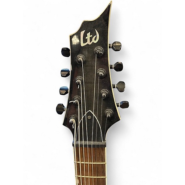 Used ESP LTD H-408BFM SEE THRU BLACK SUNBURST Baritone Guitars