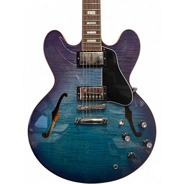 Used 2023 Gibson es335 block figured  Blueberry Burst Hollow Body Electric Guitar
