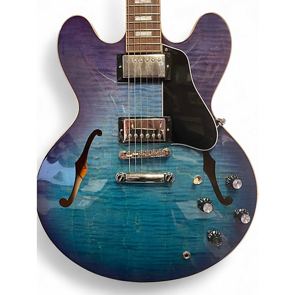 Used 2023 Gibson es335 block figured  Blueberry Burst Hollow Body Electric Guitar