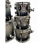 Used PDP by DW 7 Piece Concept Maple Black to Silver Sparkle Drum Kit