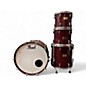 Used Pearl 4 Piece Masters Custom wine red Drum Kit thumbnail
