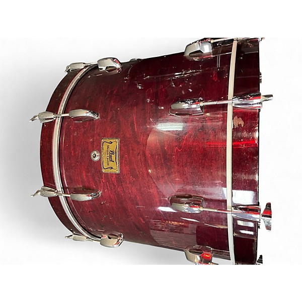 Used Pearl 4 Piece Masters Custom wine red Drum Kit