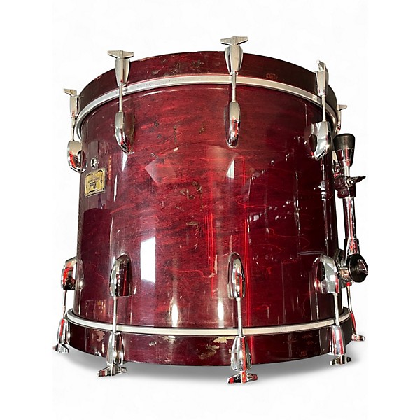 Used Pearl 4 Piece Masters Custom wine red Drum Kit