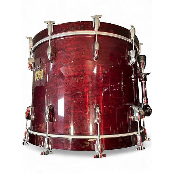 Used Pearl 4 Piece Masters Custom wine red Drum Kit