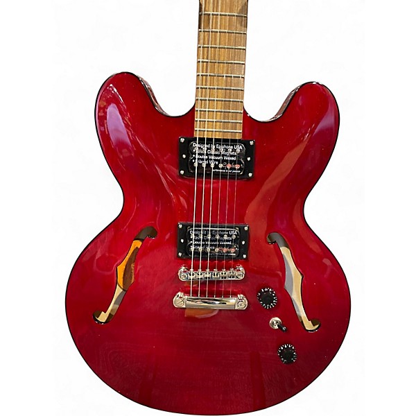 Used Epiphone Dot Studio Red Hollow Body Electric Guitar