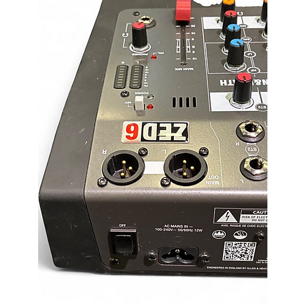 Used Allen & Heath ZED6X Powered Mixer