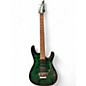 Used Ibanez KIKOSP3 Trans Green Solid Body Electric Guitar thumbnail