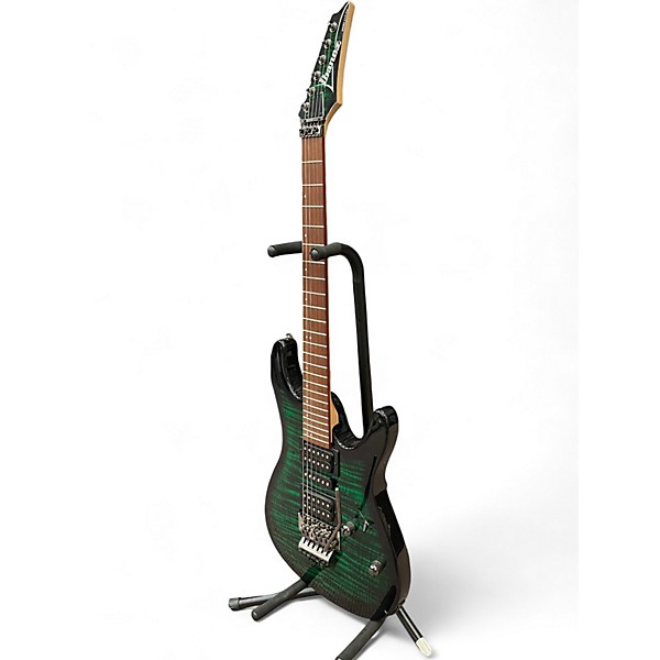 Used Ibanez KIKOSP3 Trans Green Solid Body Electric Guitar